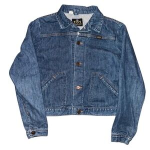 Vintage Maverick Blue Bell Denim Jacket Made in USA Medium Wash Size 18 Trucker